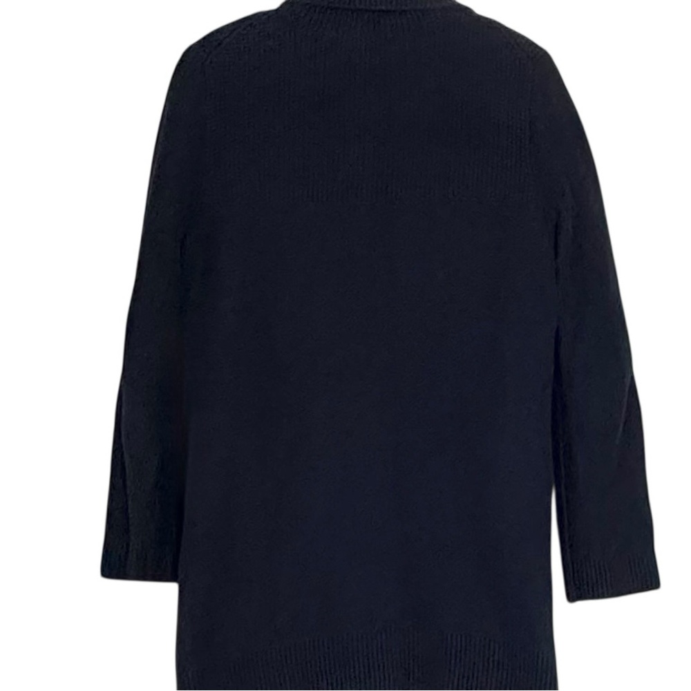 Tommy Hilfiger Dark Blue Heavy Knit Cardigan L Button Front Cotton Sweater - Picture 10 of 14